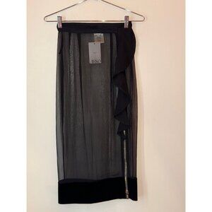 Givenchy Black Skirt Runway See Through